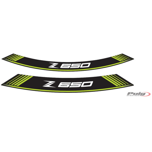 Puig Kit 8 Rim Strips Z650 (Green)