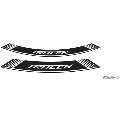 Puig Kit 8 Rim Strips Tracer C/White