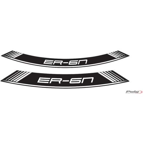 Puig Kit 8 Rim Strips ER6 C/White