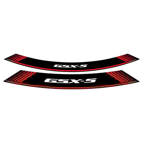 Puig Kit 8 Rim Strips GSXs (Red)