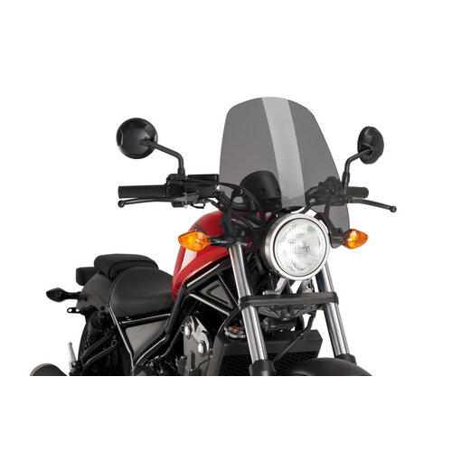 Puig New Generation Touring Screen To Suit Honda CMX 300/500/S Rebel (Dark Smoke)