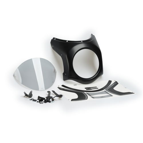 Puig Semifairing (Black) Diam.195mm Windshield (Smoke)