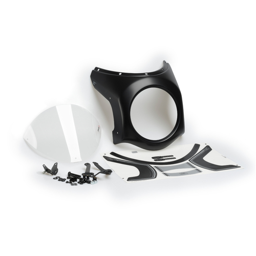 Puig Semifairing (Black) Diam.195mm Windshield (Clear)