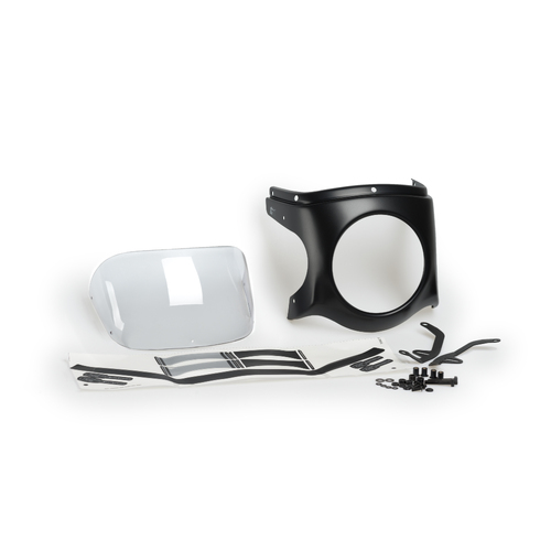 Puig Semifairing (Black) Diam.180mm Windshield (Clear)