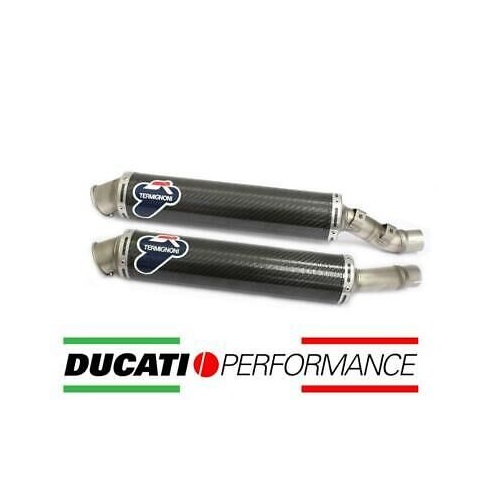 Termignoni DUCATI MONSTER S2R/S4R/S PAIR OF APPROVED CARBON SILENCERS