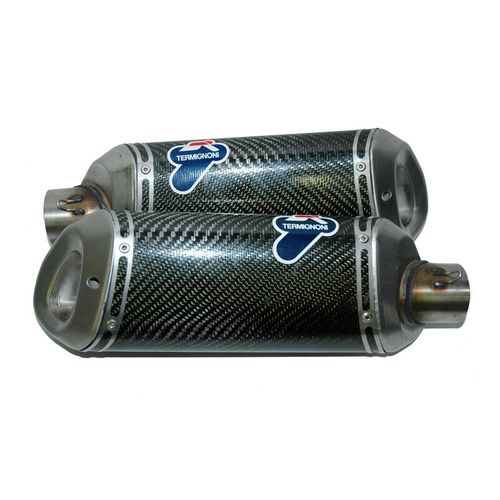 Termignoni DUCATI 848 - 1098 - 1198 PAIR CARBON SILENCERS RACING