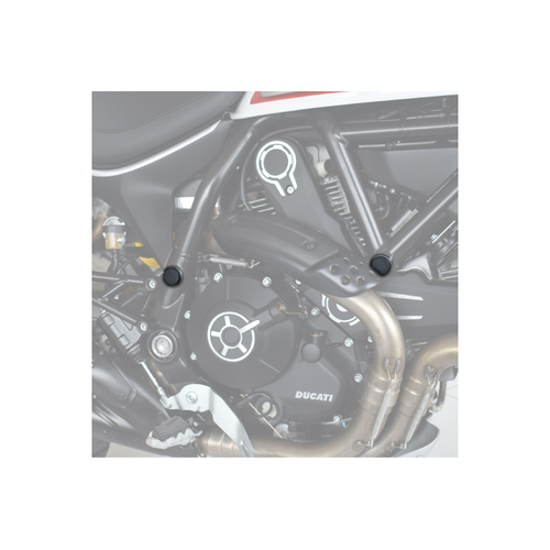 Puig Chassis Plugs Ducati Monster 797/Scrambler (Black)