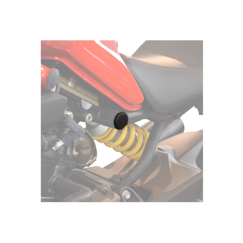 Puig Chassis Plugs Ducati Monster 821/1200/S (Black)