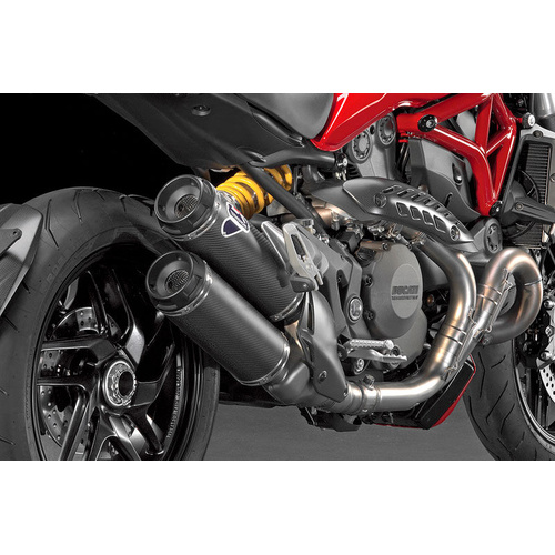 Termignoni DUCATI MONSTER 1200 PAIR OF HOMOLOGATED CARBON SILENCERS