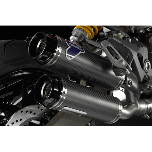 Termignoni DUCATI MONSTER 821 PAIR OF APPROVED CARBON SILENCERS