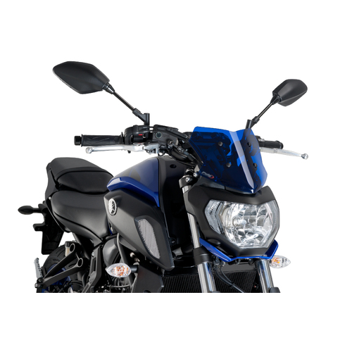 Puig New Generation Sport Screen To Suit Yamaha MT07 18'- (Blue)