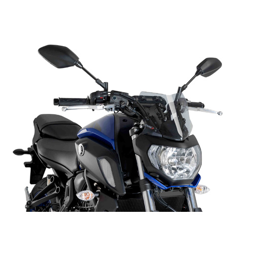 Puig New Generation Sports Screen To Suit Yamaha MT-07 2018 - 2020 (Smoke)