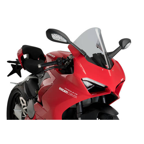 Puig R-Racer Screen To Suit Ducati Panigale V2/V4 (Smoke)