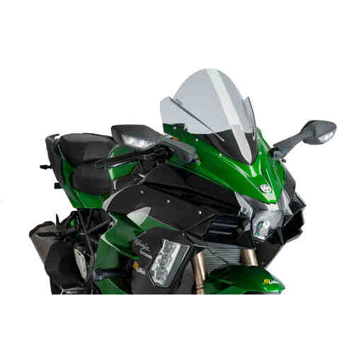 Puig Racing Screen To Suit Kawasaki Ninja H2 SX (2018 - 2020) - Smoke