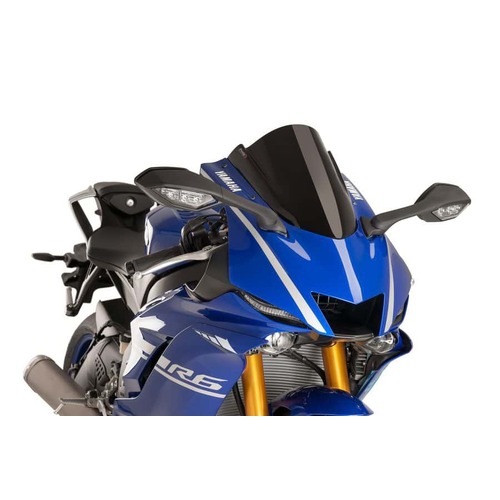Puig Z-Racing Screen To Suit Yamaha YZF-R6 2017 - 2020 (Black)