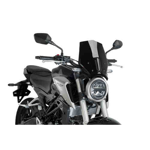 Puig New Generation Sport Screen To Suit Honda CB125R/300R Neo Sports Cafe (2018 - Onwards) - Black