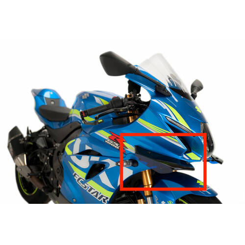 Puig Downforce Sport Spoiler To Suit Suzuki GSX-R1000/R 2017 - 2020 (Blue)