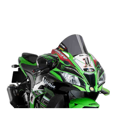 Puig R-Racing Screen To Suit Kawasaki ZX-10R Models (Dark Smoke)