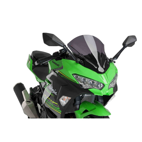 Puig Z-Racing Screen To Suit Kawasaki Ninja 400 2018 - Onwards (Dark Smoke) 