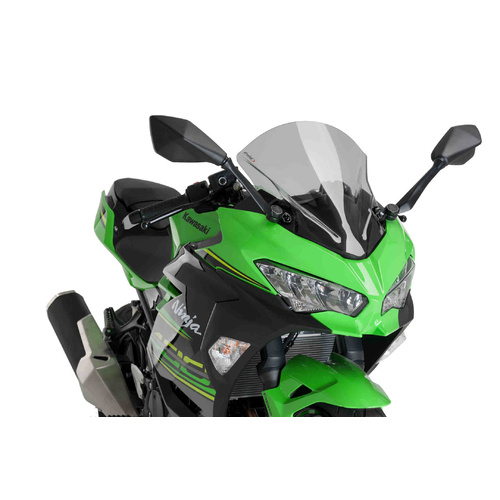 Puig Z-Racing Screen To Suit Kawasaki Ninja 400 2018 - Onwards (Smoke)