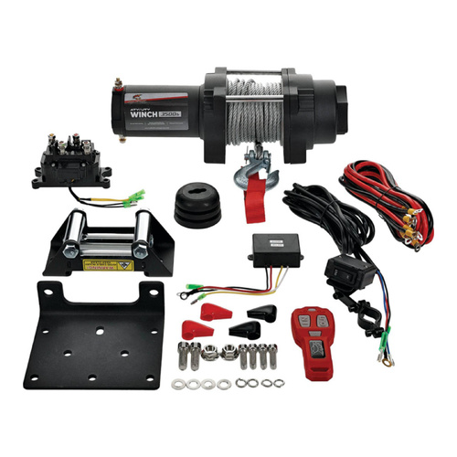 All Balls Racing  4 BOLT WINCH 3500LB with 39FT STEEL WIRE