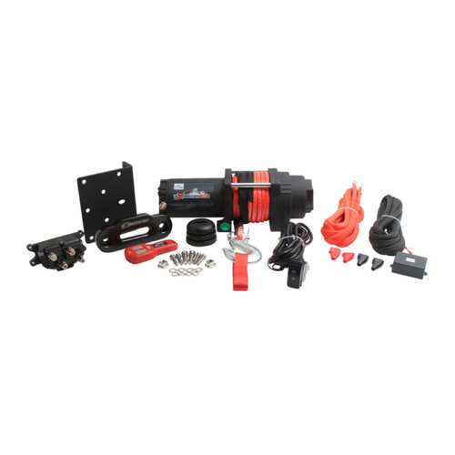 All Balls Racing  4 BOLT WINCH 6000LB with 33FT SYNTHETIC ROPE
