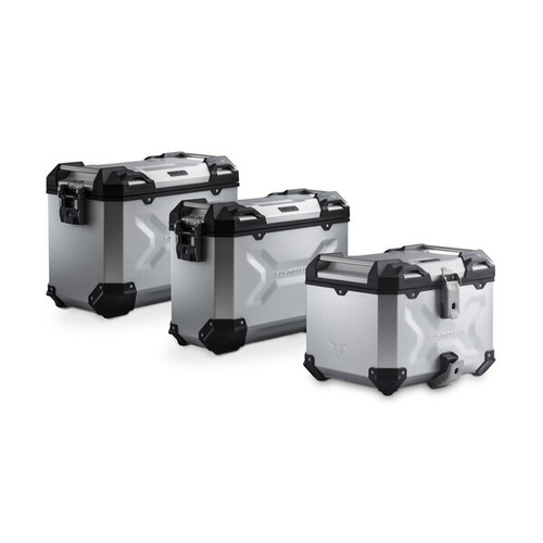 SW-Motech Adventure Luggage Set. Silver. Tiger 1200 Rally /GT Explorer (22-).(BOM) (ADV.11.905.75102/S)