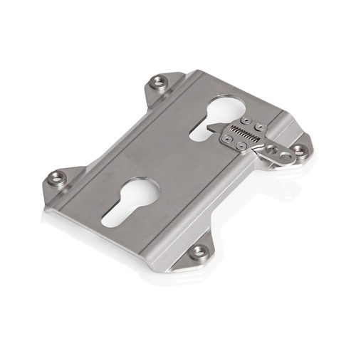 SW-Motech TRAX accessory mount. For TRAX side cases. Silver. (ALK.00.165.30900/S)