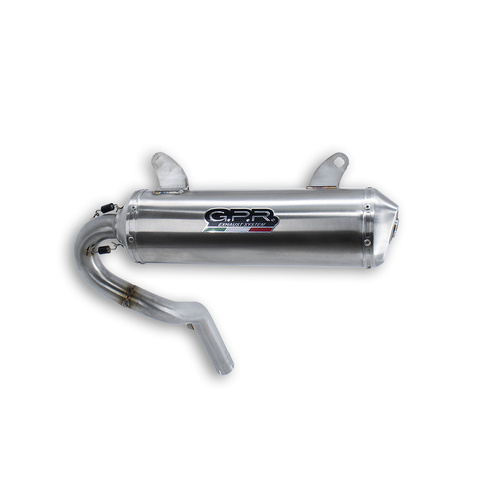 GPR Exhaust To Suit Can Am Outlander 570 XT / DPS / XMR 2017-2023, Satinox , Homologated legal slip-on exhaust including removable db killer, link pip