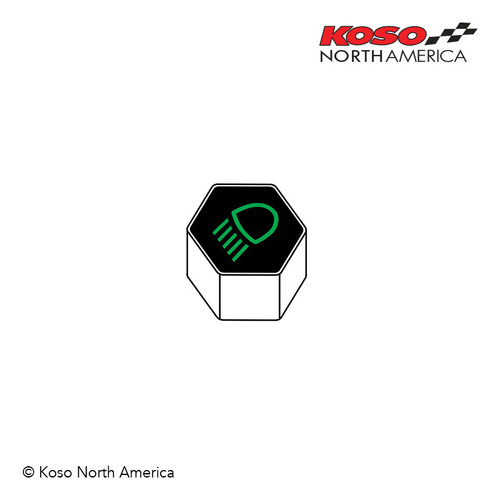 Koso REPLACEMENT INDICATOR LIGHT | for plug-in indicator kit - Low beam