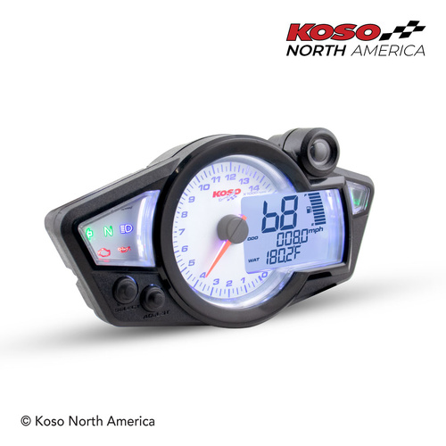 Koso RX-1N | GP Style Multifunction | white face (LN-01)