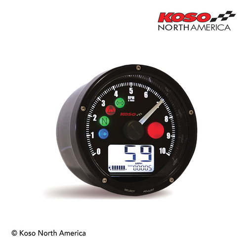 Koso TNT-01 MULTIFUNCTION BK/BK - HARLEY DAVIDSON VERSION