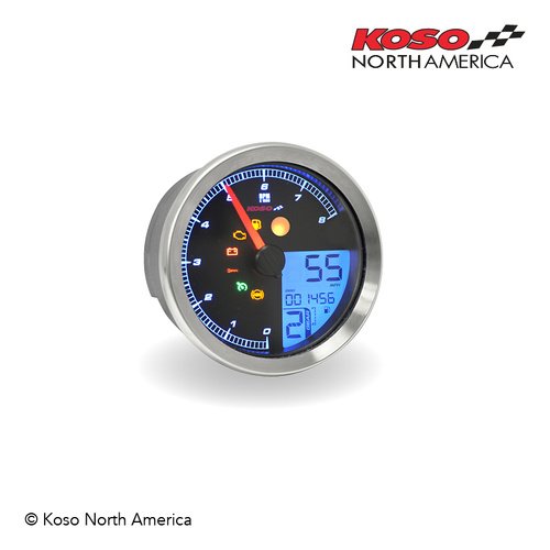 Koso HD-04 METER SILVER BEZEL - HD SPORTSTER 2014+