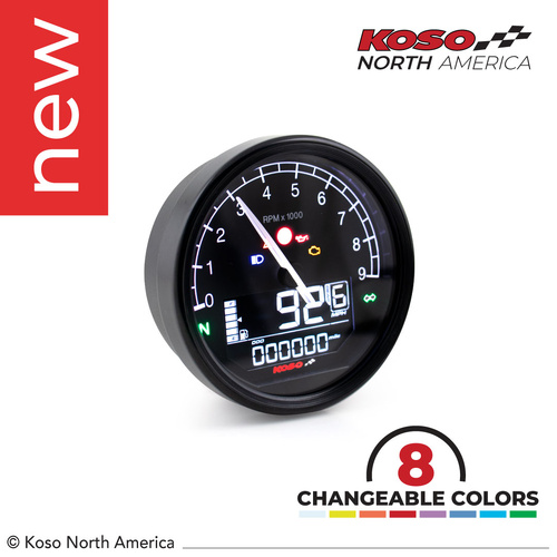 Koso TNT-05 D80 TACHO + SPEEDOMETER HARLEY-DAVIDSON