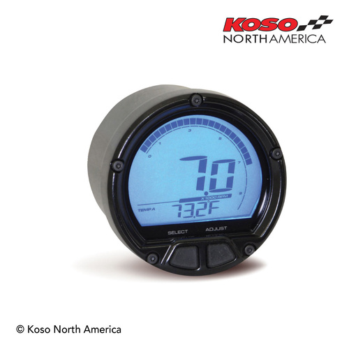 Koso DL-02R | Tachometer | for Harley-Davidson® - black