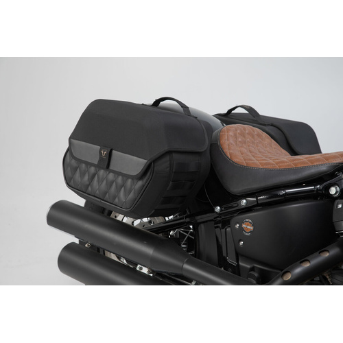 SW-Motech Legend Gear Side Bag System To Suit Harley-Davidson Softail Low Rider S (FXLRS) ST1 (2019 - Onwards) - BC.HTA.18.682.20000