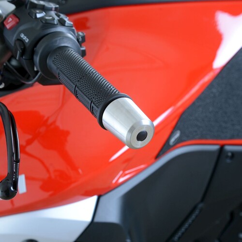R&G Racing R&G Stainless Steel Bar Ends To Suit Ducati Streetfighter V4 (S) '20-, Multistrada V4(S) '21-, Ducati Streetfighter V2 '22- & Husqvarna