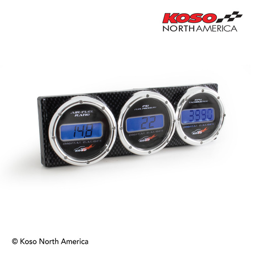 Koso Meter Console | Carbon look (for 2'' meters)