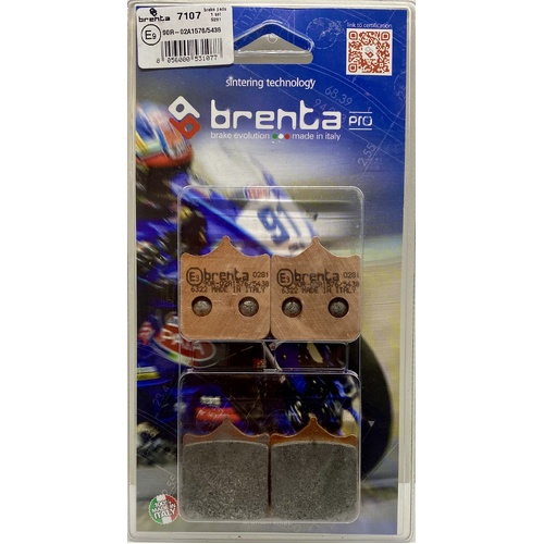 Brenta Sintered Pro Brake Pads - BR7107