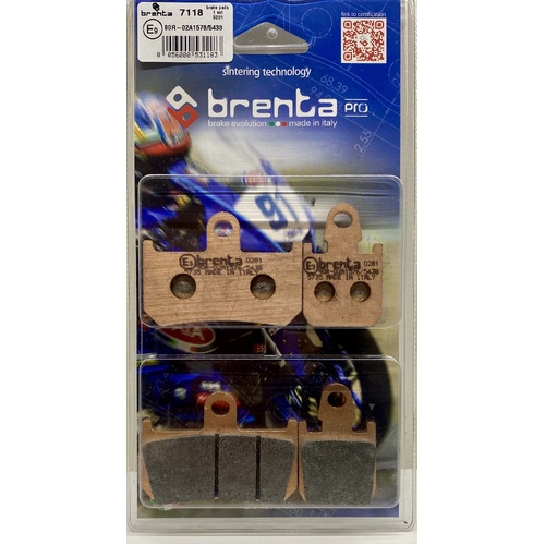 Brenta Sintered Pro Brake Pads - BR7118