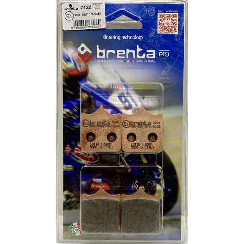 Brenta Sintered Pro Brake Pads - BR7122