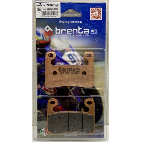 Brenta Sintered Pro Brake Pads - BR7206