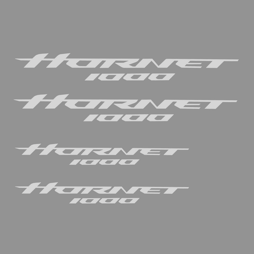 Pyramid Decals - Hornet Logo Set Of 4 | White | Honda CB1000 Hornet 2025>Current