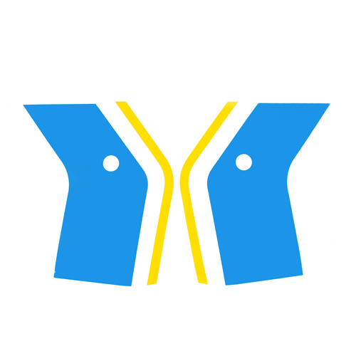 Pyramid Decals | Yamaha XSR 900 Seat Cowl Blue & Yellow Set