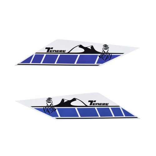 Pyramid Decals | Rear Side Panel Graphic Blue | Yamaha Tenere 700 2019>