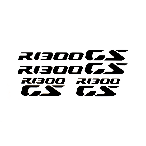 Pyramid Decals | BMW R 1300 GS Logo | Black | Set Of 4