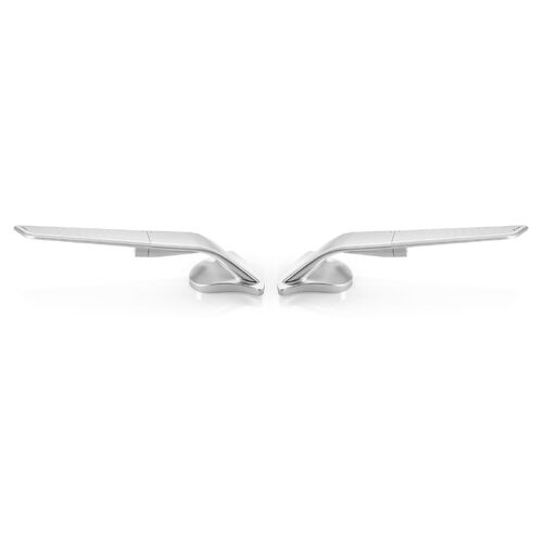 Rizoma Stealth Mirror Silver Pair