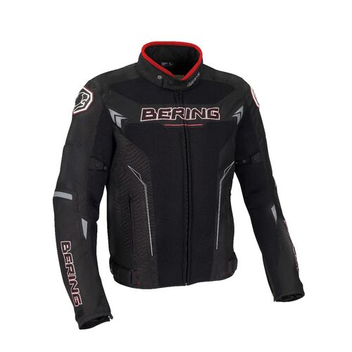 Bering Mistral Jacket (Black, Red) [Size: 2XL]