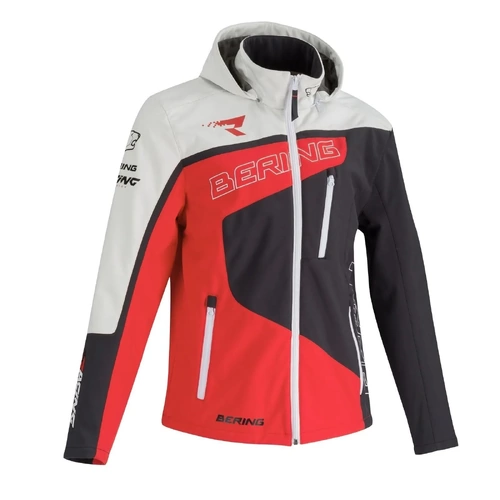 BERING SOFTSHELL RACING GREY/RED/WHITE (XXL)