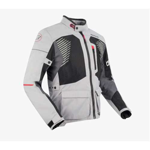 BERING PANT BAKUNDU PANT GRY/BLK/RED 2XL